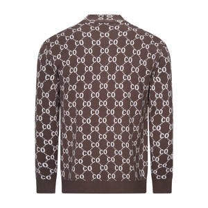 नतेंग कस्टम ऊन लक्जरी आकस्मिक व्यवसाय सभी मुद्रित पैटर्न पर लंबे आस्तीन बुनाई निटवियर ब्यूटीनलेस पुरुष कार्डिगन स्वेटर - Product Image 3