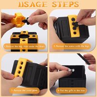 Coffret Cadeau de Noël Amusant avec Vis Irritantes, Jouet Puzzle Démontable, Contenant de Billets Rigolo, Nouveauté Farce Pratique