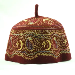 Chapéu de poliéster para homens, chapéu com novo design de tecido de poliéster feito à mão