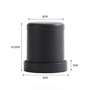 High End Handmade Luxury Customizable Pu Leather <b>Dice</b> Cup Shaker for Ktv Family Games Oem Odm Solid Fashionable - Product Image 2