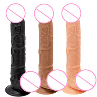 Dildo réaliste en PVC de 11,8 pouces, pénis long et volumineux avec veines, pénis réaliste, masturbateur féminin, jouets sexuels pour adultes