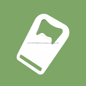 Destapador de Botellas de Acero Inoxidable con Forma de Corona para Sublimación Blanca, Diseño Metálico - Product Image 1