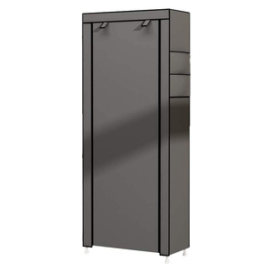 Étagères à chaussures en métal portables combinaison de <span class=keywords><strong>tissu</strong></span> Non tissé multicouche <span class=keywords><strong>armoire</strong></span> de rangement d'étagère à chaussures Simple anti-poussière - Product Image 3