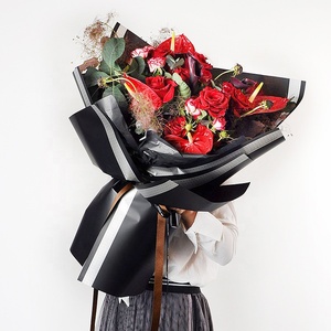 2020 usine nouveauté corée étanche mignon dot côté <span class=keywords><strong>papier</strong></span> emballage pour fleur - Product Image 3