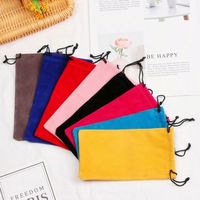 Étui souple personnalisé pour lunettes de soleil homme et femme, pochette colorée pour lunettes, vente en gros