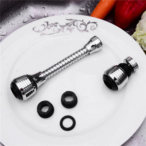 Aérateur de robinet universel rotatif à 360 degrés, extension de pommeau de douche à économie d'eau, finition chromée, accessoire de salle de bain - Product Image 2