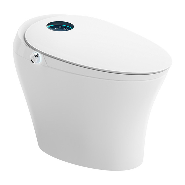 Modern Ceramic Two-Piece Bathroom Remote Control Water Saving Bidet Heated Seat Smart Toilet for Hotel Use