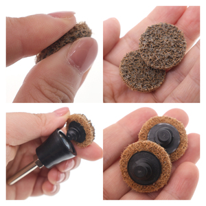 <span class=keywords><strong>Disque</strong></span> de ponçage à changement rapide de 1 pouce, grain 60-320, disques abrasifs pour le conditionnement de surface, le polissage de la peinture et le débavurage - Product Image 4