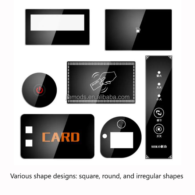 We Specialize Custom Processing Tempered Glass Panels for Consumer Electronics Various Shapes Silk-screened Colored Protective