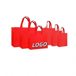 Sacs de courses réutilisables personnalisés en tissu spunbond, sacs fourre-tout à soufflets, sacs non tissés, sacs de shopping non tissés à découpe en D - Product Image 1