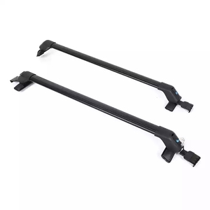 Barres de toit universelles en Aluminium pour voiture, barres de toit pour pièces automobiles noires - Product Image 2