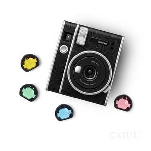 Caiul-Ensemble d'objectifs à filtre rétro exclusif, objectif instantané 4 couleurs pour appareil photo <span class=keywords><strong>Fujifilm</strong></span> Instax Mini <span class=keywords><strong>40</strong></span>, mode AF à mise au point fixe, interface Fuji - Product Image 1