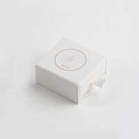 Boîte d'emballage de bijoux en papier pliable, sans carton rigide hexagonal, pour la fabrication de colliers, conception OEM gratuite en usine