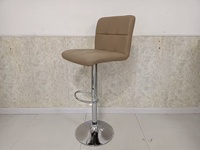 Tabourets de bar pivotants modernes et personnalisés en cuir PU épais et rembourré, hauteur réglable, avec structure métallique pour bar à domicile