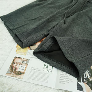 Pantalones cortos informales de estilo clásico de algodón 100%, sueltos suaves con cierre de cordón tejido, cintura media transpirable para actividades al aire libre - Product Image 6