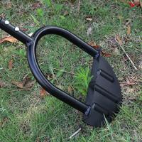 Outil de jardinage personnalisable en acier au carbone avec manche demi-lune durable, outil de bordage de pelouse, accessoires de jardin dentelés, ensemble de grattoirs de jardin