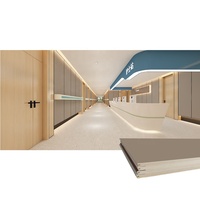 Panneau de mur de Wpc de décoration intérieure pour le projet d'hôpital