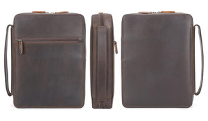 Funda bíblica personalizada, funda de transporte con cremallera y multibolsillos, funda de libro, funda bíblica de cuero para Iglesia - Product Image 5