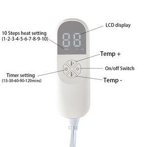 Manta Eléctrica Inteligente Lavable con Protección Contra Sobrecalentamiento, 60W, Mantas Térmicas Portátiles - Product Image 4