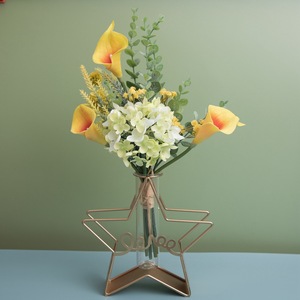 Bouquet d'hortensias artificiels CallaFloral, jaune, Calla Lily, décoration de mariage à domicile, arrangement floral mural CF01098 - Product Image 2