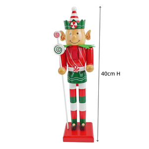 Nouveau 2026 – <span class=keywords><strong>Casse</strong></span>-noisette en bois fait main de 40 cm pour décorations de Noël et de fête à la maison – Vente en gros - Product Image 4