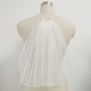 <span class=keywords><strong>Voile</strong></span> <span class=keywords><strong>de</strong></span> mariage élégant à 1 étage avec décoration en perles ou strass pour enterrement <span class=keywords><strong>de</strong></span> vie <span class=keywords><strong>de</strong></span> jeune fille <span class=keywords><strong>et</strong></span> première communion - Product Image 2