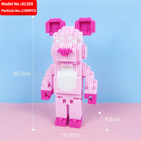 Bearbrick blocs de construction multi-modèles, décoration de la maison, jouet éducatif Bearbrick blocs de construction