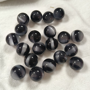 Cuentas Sueltas de Piedra de Cristal Sintético Ojo de Gato, Forma de Bola Sin Agujero, 25 mm - Product Image 4