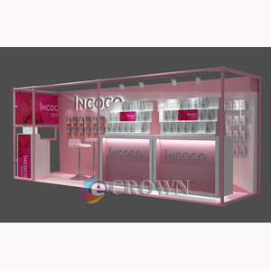 Mall showcase <strong>Led</strong> <strong>Lights</strong> Stoving Varnish <strong>Display</strong> showcase for Mall Design Mall Kiosk OEM - Product Image 4