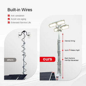 Torre de Iluminación Móvil Portátil LED Solar de 7-12 Metros, Remolque de Iluminación LED de 6*100W para Venta o <span class=keywords><strong>Alquiler</strong></span> - Product Image 4