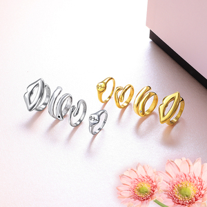 Abbraccio in stile mano in acciaio inossidabile del ringraziamento da Me abbraccio dichiarazione promessa anniversario anello - Product Image 5