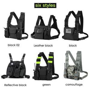 Bright Green Nylon <b>Walkie</b> <b>Talkie</b> Chest Pocket Pack Holder Bag Anytalk C Two Way Radio Pouch Bag Carry case - Product Image 2