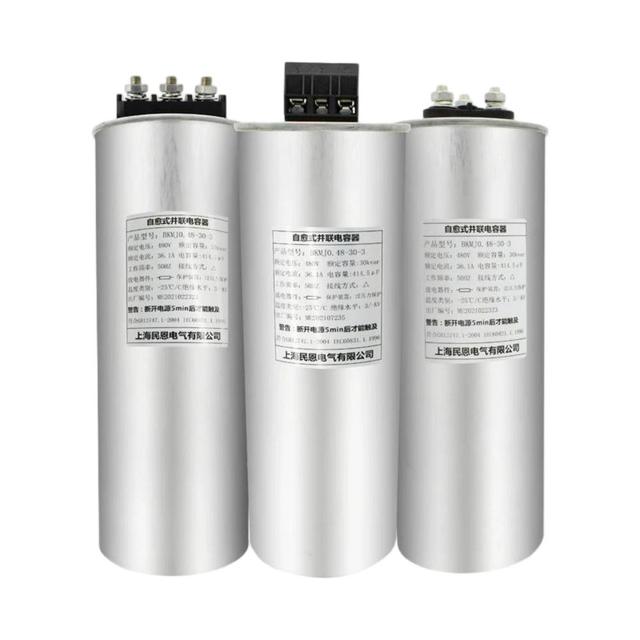 Custom Single Phase Three Phase 230V 400V LV Power Capacitor Dry Type 5-40kvar Polypropylene Film For Power Factor Correction