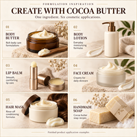 Beurre de cacao biologique naturel (beurre de graines de Theobroma Cacao) pressé à froid, qualité cosmétique, pour les formules de soins de la peau et des cheveux, brut