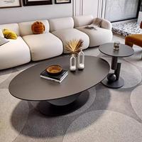 Einfache Weiße Metall-Stein-Gold Luxus Nordische Moderne Marmor-Couchtische Ineinanderstellbare Beistelltische für Wohnzimmer-Set Heimgebrauch