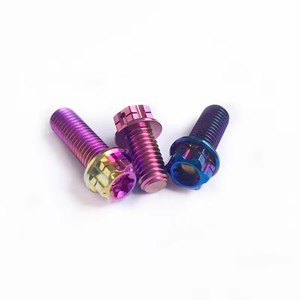สลักเกลียวหกเหลี่ยมไทเทเนียมสี ขนาด M8 UNF 20 มม. สำหรับตกแต่งรถจักรยานยนต์ - Product Image 6