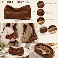 Fabricant de sacs à main en PU marron pour femmes, sac à main de soirée en PU souple pour mariage, fournisseur de sacs à main élégants en gros