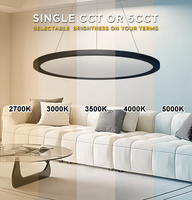 Lustre suspendu LED moderne à profil fin UL DLC, à éclairage direct et indirect, 5 CCT, pour l'hôtellerie commerciale