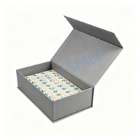 Boîte cadeau magnétique à impression couleur, emballage de luxe, boîte de rangement en carton à couvercle rabattable pour jeu de mahjong avec logo