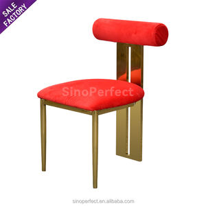 Chaise de salle de banquet en acier inoxydable pour mariage, pieds dorés, chaise de banquet pour événements, chaise élégante et luxueuse pour mariage et événements - Product Image 4
