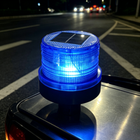 Prix d'usine – Nouvelle lampe de signalisation d'urgence à LED solaire magnétique pour toit de voiture, balise clignotante de sécurité