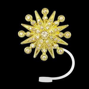 Acquista 10MM cappello in paglia di Silicone di lusso in metallo tappi di paglia accessori da Bar riutilizzabili a prova di polvere - Product Image 5