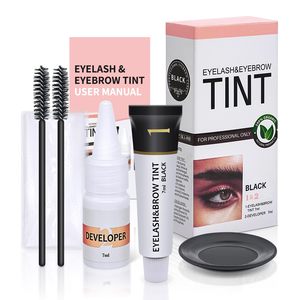 Kit de coloration des cils et des sourcils noir 7 ml, kit de coloration des cils et des sourcils, ensemble de coloration des sourcils avec des résultats naturels et fournis - Product Image 1