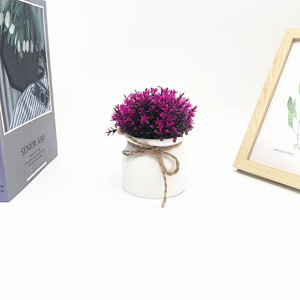 Plante artificielle en pot Paulon, 12 cm de haut, en plastique, style bonsaï, décoration intérieure/extérieure, accessoires de mariage - Product Image 5