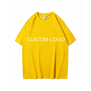 Camiseta Casual de Verano para Hombre, Manga Corta, 100% Algodón Pesado, Cuello Redondo, Transpirable, Antiarrugas, Estilo Urbano, con Logotipo Personalizado - Product Image 1