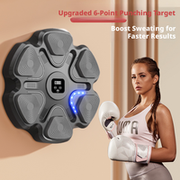 QIDIAN Smart PVC Music Boxing Machine, machine de boxe murale, entraîneur de boxe, exercice de réaction, cible murale pour hommes, femmes et enfants