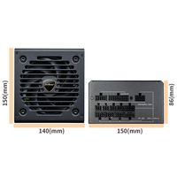 JIESHUO 650W/750W médaille d'or entièrement modulaire ATX3.0/Native PCIe5.0 tous les condensateurs japonais serveurs de puissance d'ordinateur haute puissance