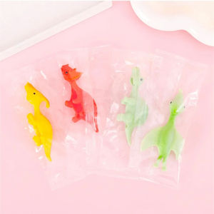 Jouet à presser en silicone TPR pour les doigts, <span class=keywords><strong>dinosaure</strong></span> mini, forme d'oiseau turc fantaisie, anti-stress, pour la relaxation et <span class=keywords><strong>le</strong></span> développement des compétences créatives, amusant et collant pour la muraille - Product Image 4
