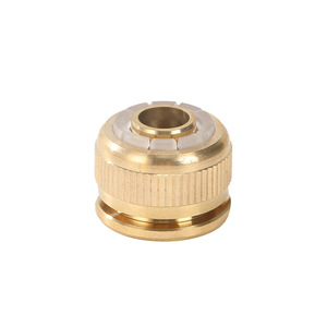 Connecteur de tuyau tout en cuivre 1/2 pouce en laiton, résistant, pour l'alimentation en eau des machines à laver, des robinets et des pistolets de lavage automobile - Product Image 4