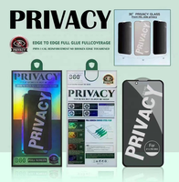 Pelindung Layar Kaca Tempered Anti Spy 9H 30 Derajat Privasi untuk Vivo Y12S Y21S iPhone Samsung Xiaomi Infinix